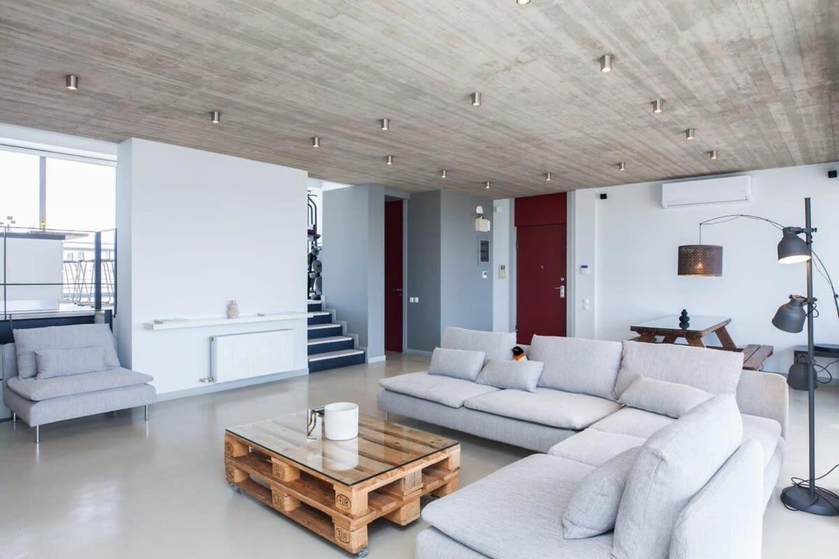 Penthouse With 360 View Of Athens And Private Gym Apartment Exterior foto