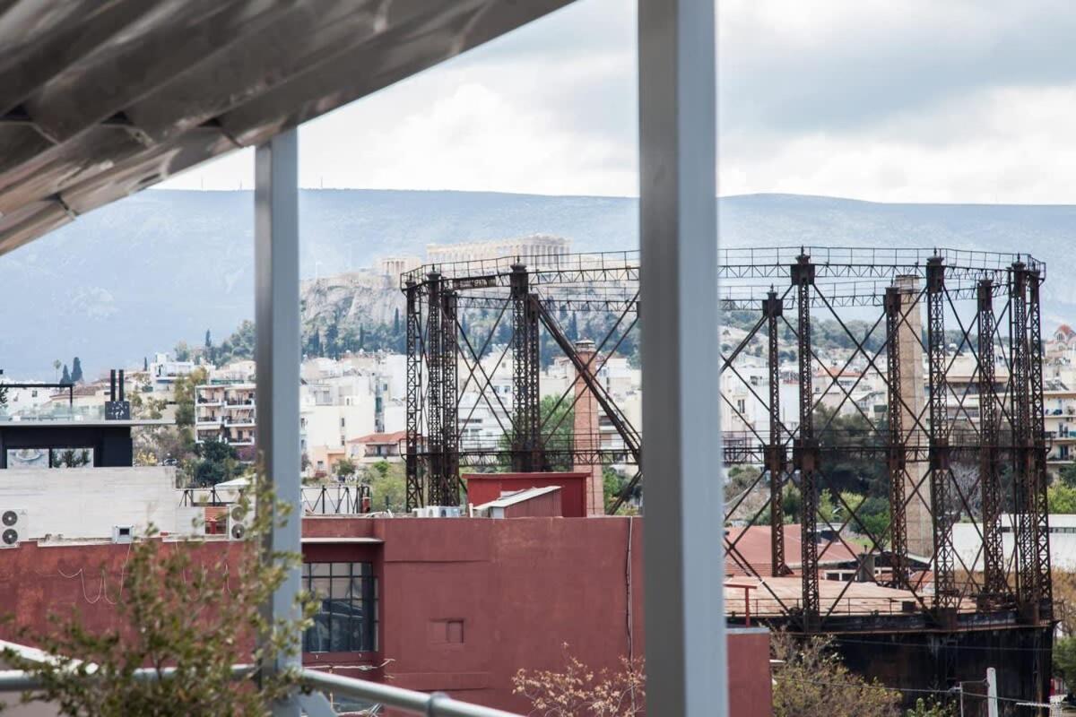 Penthouse With 360 View Of Athens And Private Gym Apartment Exterior foto