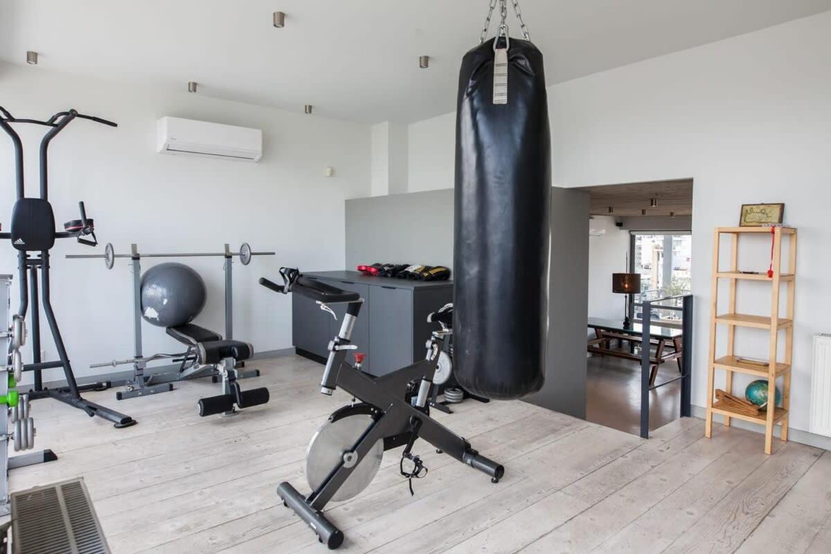 Penthouse With 360 View Of Athens And Private Gym Apartment Exterior foto