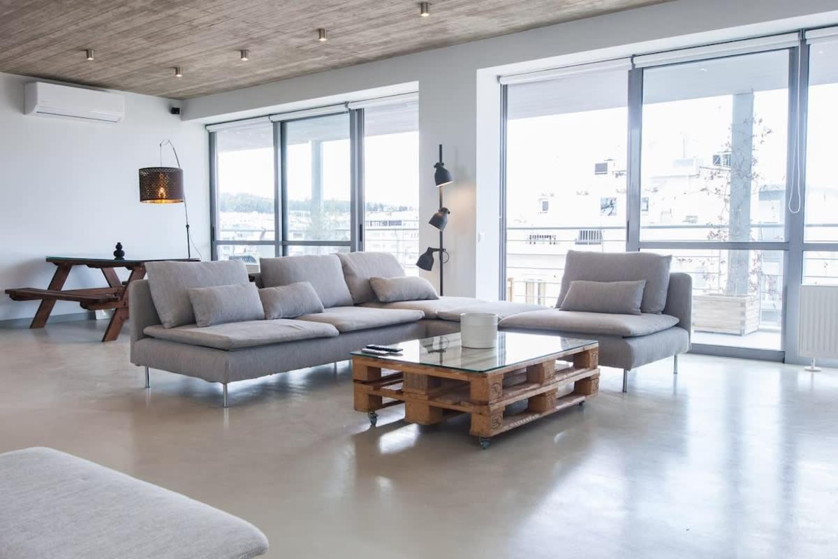 Penthouse With 360 View Of Athens And Private Gym Apartment Exterior foto